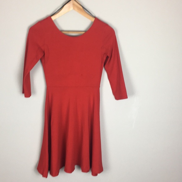 2 for $25 😍 H&M Divided Red Dress Sz XS - Picture 2 of 3